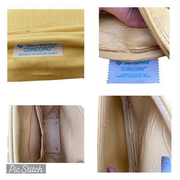 Samsonite Vintage Gold Concord Hardside Overnight and Weekender Luggage Set - Picture 11 of 16